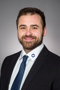 Das Foto zeigt den stv. Obermeister  der Innung Metallhandwerk Herrn Dennis Schindewolf